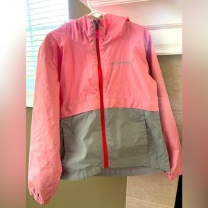 Columbia girls size S rain jacket (used , good condition)